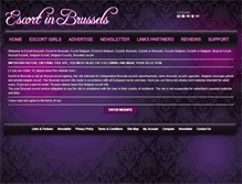 Tablet Screenshot of escortinbrussels.be